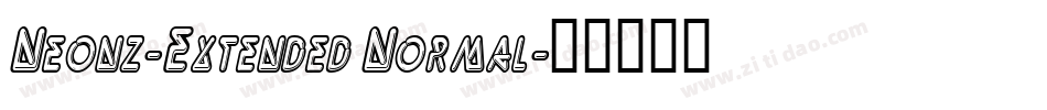 Neonz-Extended Normal字体转换